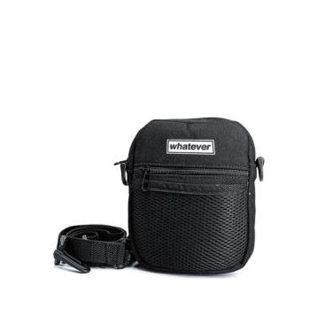 Imagem de Shoulder Bag Frontal Tela WhatEver Transversal Unisex Mini Masculina e
