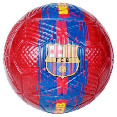 Imagem de Bola de Futebol Barcelona Nº 5 - PVC/PU - Vermelha e Azul - Futebol e 