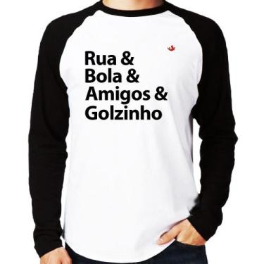 Imagem de Camiseta Raglan Rua & Bola & Amigos & Golzinho Manga Longa - Foca na M