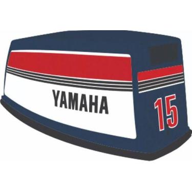 Imagem de Kit Adesivo Faixa Motor De Popa Yamaha Hp 15d 83 A 86 - SPTS