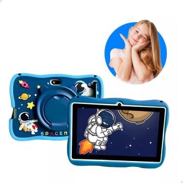 Imagem de Tablet Android +caneta De Touch Kids Astronauta 64gb 4gb Smart tablet infantil Android 10.0 wi-fi bluetooth