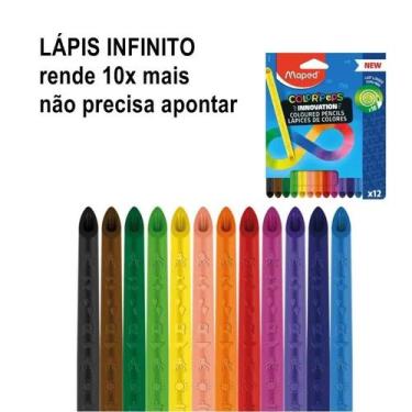 Imagem de Lápis De Cor Escolar Infinito Maped 12 Cores Infinity