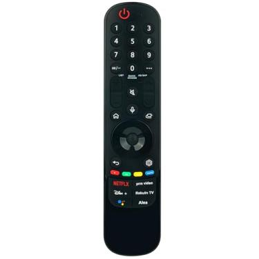 Imagem de MR22GA AKB76039902 Controle remoto de substituição de voz aplicável para LG TV 65UQ7070ZUE 65NANO75UQA OLED65C2AUA 43UQ9000PUD 55UQ7570PUJ 86NANO75UQA OLED55C2AUA 65QNED885 0UQA OO LED77Z2PUA