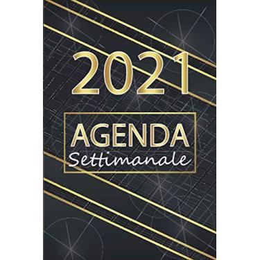 Imagem de Agenda Settimanale 2021 Pianificatore: Fantastico Pianificatore tascabile Settimanale e mensile A5 per appuntamenti | Agenda Regalo per uomo e donna | Diario Planner Calendario 2021