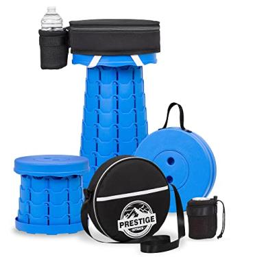 Imagem de Prestige Outback Banqueta dobrável com estojo de transporte acolchoado 3 em 1, peso máximo de 181 kg, leve, portátil, retrátil, dobrável, telescópico, acampamento, para adultos, pesca, caminhadas