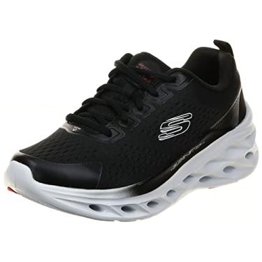 Imagem de Skechers Tênis de corrida masculino, Preto, branco, 42