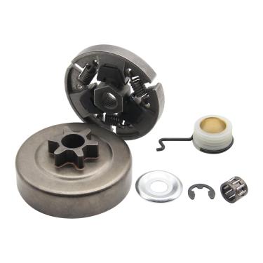 Imagem de Homhelar Tambor de embreagem de roda dentada 3/20.3 cm 6T para Stihl 017 018 MS170 MS180 MS210 MS230 MS250 peças de reposição com arruela de rolamento de roda dentada E-Clip engrenagem sem-fim para