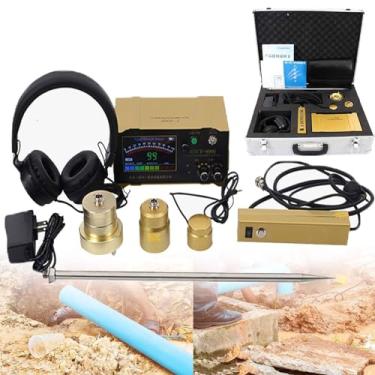 Imagem de Detector de vazamento de água subterrânea, sensor de geofone elétrico para vazamento de água interno e externo, sensor preciso de vazamento de água para canos