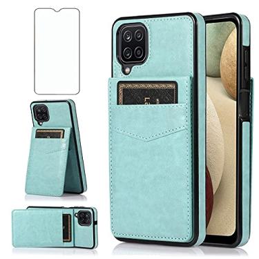 Imagem de Capa de telefone para Samsung Galaxy A42 5G com protetor de tela de vidro temperado porta-cartão de crédito capa carteira suporte acessórios de celular de couro Glaxay A 42 G5 Gaxaly 42A S42 4G 2021