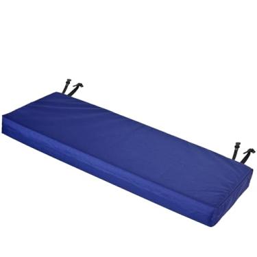 Imagem de Almofada de banco externa para móveis de pátio, resistente ao desbotamento, à prova d'água, espessa, macia, almofadas de substituição de assento de espreguiçadeira para móveis de exterior, almofadas