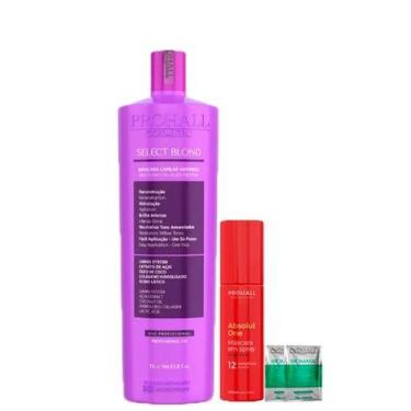 Imagem de Progressiva Orgânica Cabelos Loiros e Protetor Térmico Prohall