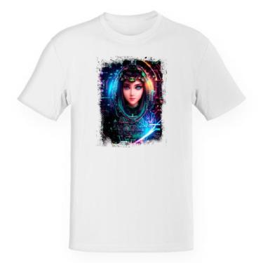 Imagem de Camiseta Unissex Inteligengia Artificial Mulher Holográfica - Alearts,