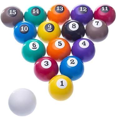 Imagem de Jogo De Bolas Numeradas Para Sinuca 54mm/Bolão 58mm - BM 