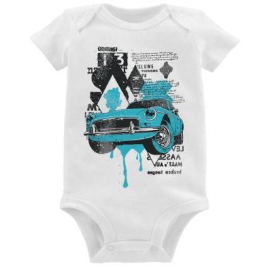 Imagem de Body Bebê Vintage Classic Car Painting - Foca na Moda, Branco, P