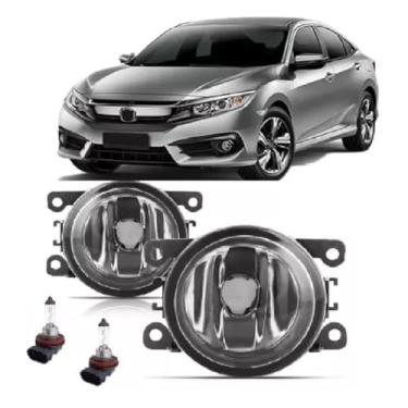 Imagem de Par Farol De Milha Civic 2017 2018 2019 2020 2021 + Lâmpada
