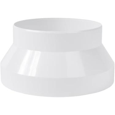 Imagem de Vent Systems Conector adaptador redutor de duto de 10 cm a 12,7 cm cone redutor de tubo para sistemas de ventilação HVAC, tubo de plástico ABS PVC 125 a 100 mm