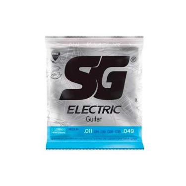 Imagem de Encordoamento P/guitarra 011 Sg Média - Grátis: 1ª(mi) Extra + 1 Palhe