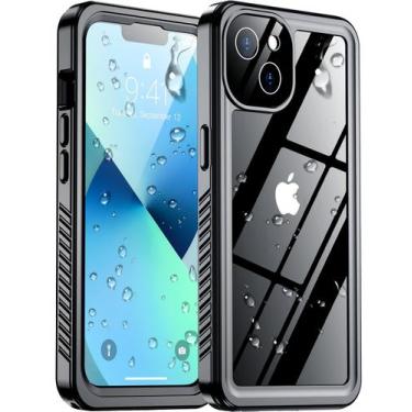 Imagem de Capa à Prova d'Água Red2Fire para iPhone 13 (6.1") - Preta/Transparent