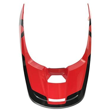 Imagem de Fox Racing Peça de substituição masculina do capacete (fluorescente RED-LUX, média)