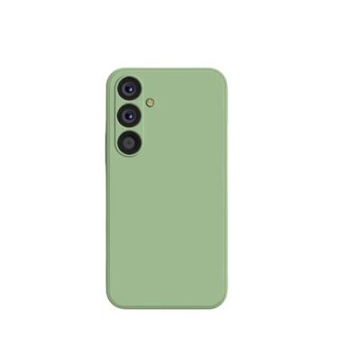 Imagem de Para Samsung A54 5G Capas de telefone de silicone líquido para Samsung Galaxy A54 A 54 5G A55 5G Proteção traseira capa macia, Mactha verde, para Galaxy A34 5G