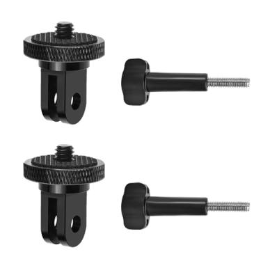 Imagem de Mechrig Kit de conversão de adaptador de tripé de câmera de alumínio para Insta360 X4 X3/DJI Osmo Pocket 3/Go Pro Hero 13/12/10.2 cm, compatível com acessórios de montagem de 1/10.2 cm para tripé