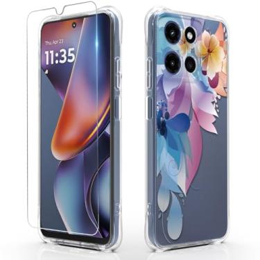 Imagem de Capa para Moto G 5G 2025: Capa de telefone de borracha TPU flexível para Moto G Play 2025 (pintura colorida) para Moto G Play 2025