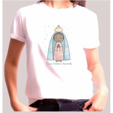 Imagem de Camiseta Adulto Nossa Senhora Aparecida Est.28 - ZLprint, P