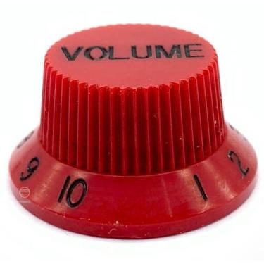 Imagem de Knob Plástico Volume guitarra strato PSV-V Vermelho - SPIRIT