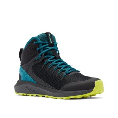 Imagem de Columbia Tênis feminino Trailstorm Mid impermeável para caminhada, Onda profunda preta, 35