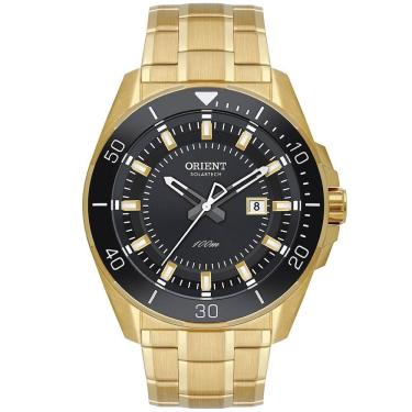 Imagem de Relógio ORIENT masculino solartech dourado MGSS1290 G1KX
