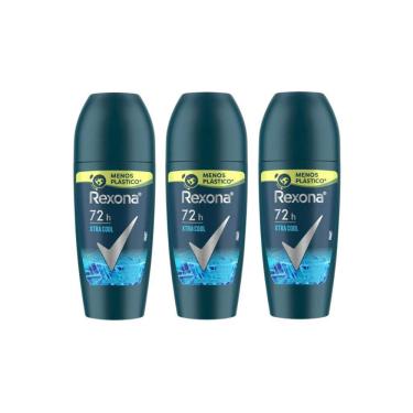 Imagem de Desodorante Roll-On Rexona 50Ml Masculino Extra Cool - 3Un
