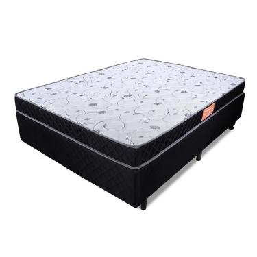 Imagem de Conjunto Colchão Casal Espuma D33 Anti Alérgico + Box bf Colchões 138x188x54cm