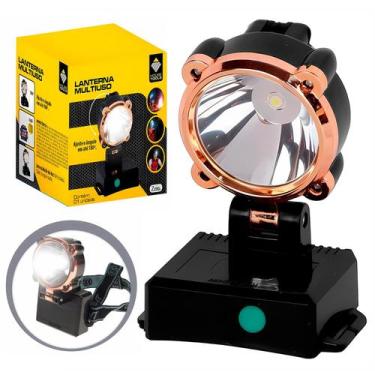 Imagem de Lanterna Multiuso Com Led Branca Para Capacete Bike A Pilha Com Ajuste