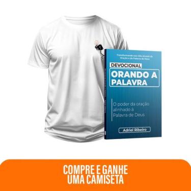 Imagem de Kit Fé que Reina  Devocional Orando a Palavra + Camiseta Cristã Mascul