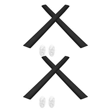 Imagem de 2 pares de meias de substituição pretas e kits de nariz para Oakley Splinter