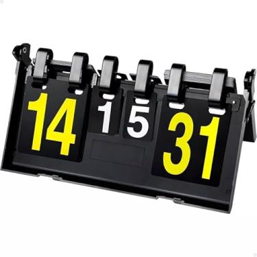 Imagem de Placar de Mesa Dobrável, Contador Manual de Pontos Esportivo, Compacto e Portátil, Placar Volei, Tênis, Basquete, Ping Pong, Beach Tennis, esportes acessorios