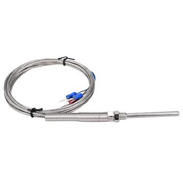Imagem de Sonda de Termopar de Alta Precisão PT100, Fio de Sensor de Temperatura de Resposta Rápida, Faixa de 0-400 ℃, Fio Incluído (2m)