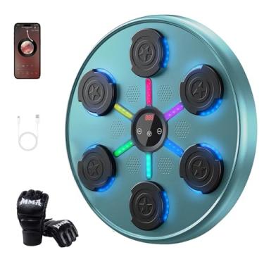 Imagem de OORUN Máquina De Boxe Musical De Segunda Geração Com Luvas De Boxe, Máquina De Boxe Com Música De Parede, Treinador De Boxe Musical Inteligente Com Bluetooth E Luvas, Máquina De Boxe Musical Para Ad