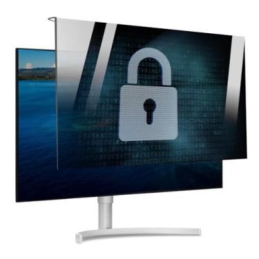 Imagem de HXLXWUSC Protetor de privacidade de tela de computador para monitores widescreen Protetor de tela universal para pendurar privacidade 18-32 polegadas para bibliotecas (20/22 polegadas 491 x 320 mm)