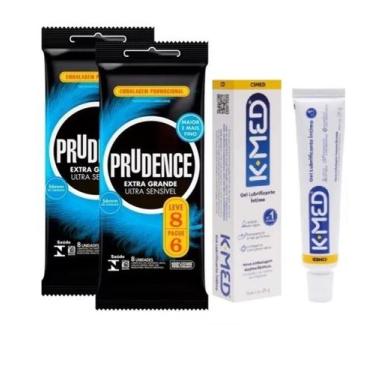 Imagem de 16 Preservativos Prudence Extra Grande Com Gel 25 Gramas