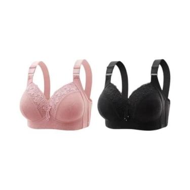 Imagem de Bralette de Renda Plus Size - Decote V Profundo - Lingerie Sexy, 42, 2