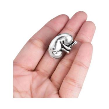Imagem de Broche Esmaltado de Anatomia Renal - Joia Médica para Médicos e Enferm