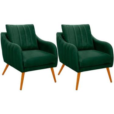 Imagem de Kit 2 Poltronas para Sala e Escritório Decorativas Síria - Konfort, Ve