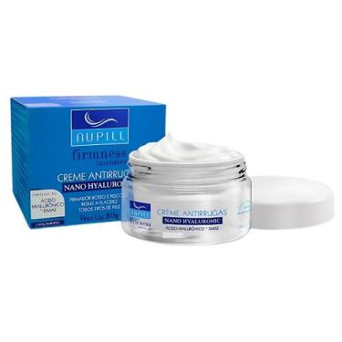 Imagem de Creme Facial Antirrugas Nupill Acido Hialuronico E Dmae Skin Care Prof