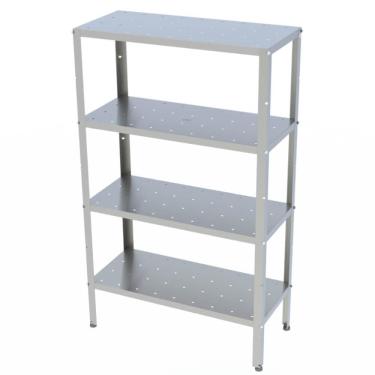 Imagem de Estante Progás Para Câmara Fria Com 4 Prateleiras 240kg Inox PREST-004INOX