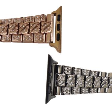 Imagem de Pulseira Smartwatch Kit 2 Pulseiras Luxo Pedra Strass