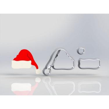 Imagem de Cortador Natal Touca Do Papai Noel Modular Tamanho 7Cm