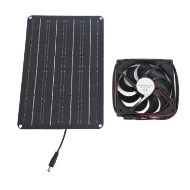 Imagem de Kit de Ventilador de Energia Solar de 15w de 12V para Pequeno Galinheiro, Exaustor de Exaustão da Janela do Kit de Painel Solar Com Cabo de 4,9 Pés, Fluxo de Ar Refrescante, para (2 fãs)