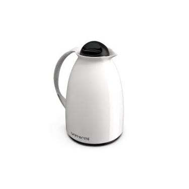 Imagem de Garrafa Térmica para Café e Chá, 650ml, Branca, Tampa com Rosca, 8h Conservação Térmica