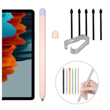 Imagem de Capa Para S-Pen Galaxy S7 Sm-T870 + Kit 5 Pontas Extras - Tech King